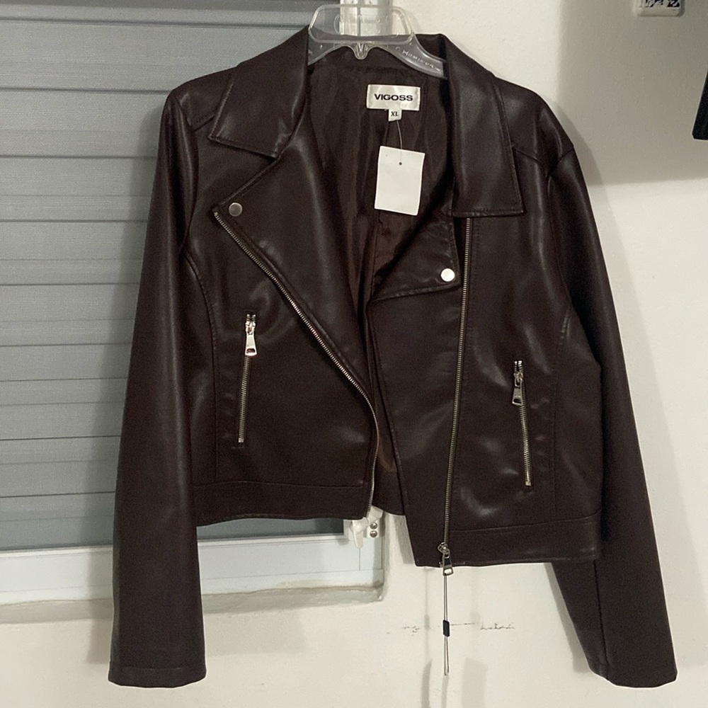Vigoss brown leather jacket
